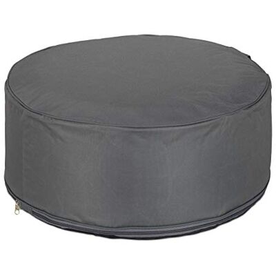 Relaxdays Opblaasbare kruk, buitenpoef voor camping en tuin, ronde kruk, poef, HxD: 26 x 56 cm, donkergrijs, per stuk Relaxdays Opblaasbare kruk, buitenpoef voor camping en tuin, ronde kruk, poef, HxD: 26 x 56 cm, donkergrijs, per stuk