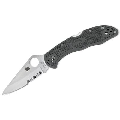 Spyderco Unisex Volwassenen zakmes Delica Foliage, golf, grijs, 17,5 Spyderco Unisex Volwassenen zakmes Delica Foliage, golf, grijs, 17,5