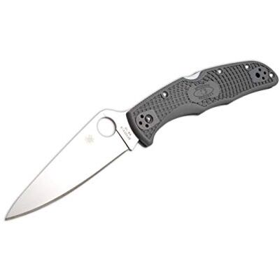 Spyderco C10FPGY Endura Flat Ground Zakmes voor volwassenen, uniseks, grijs, 21,5 Spyderco C10FPGY Endura Flat Ground Zakmes voor volwassenen, uniseks, grijs, 21,5