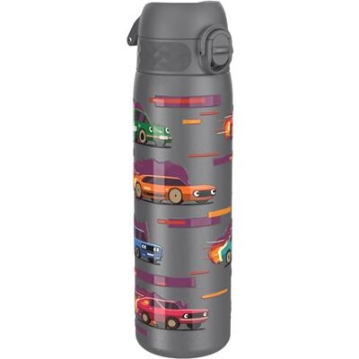 Ion8 Lichtgewicht Stalen Kinderwaterfles, 400 ml/13 oz, Zonder Isolatie, Lekvrij, Makkelijk te Openen, Veilige Vergrendeling, Vaatwasserbestendig, Flipdop, Draaggreep, Duurzaam, Sportautos Ion8 Lichtgewicht Stalen Kinderwaterfles, 400 ml/13 oz, Zonder Isolatie, Lekvrij, Makkelijk te Openen, Veilige Vergrendeling, Vaatwasserbestendig, Flipdop, Draaggreep, Duurzaam, Sportautos