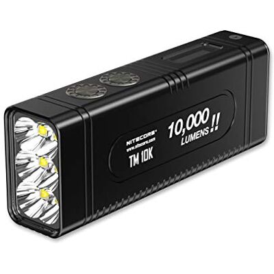Nitecore Uniseks TM10K lampen voor volwassenen, zwart, 11 cm Nitecore Uniseks TM10K lampen voor volwassenen, zwart, 11 cm