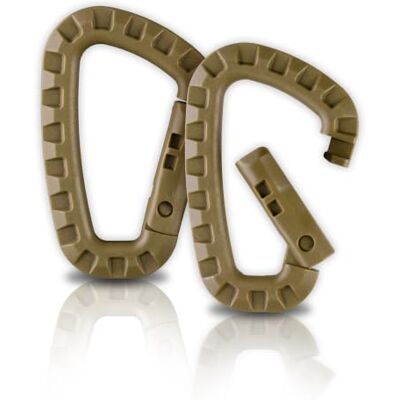 Mil-Tec Tactische ABS-kunststof karabijnhaak (2 stuks) • D-ring materiaalkarabijnhaak 8,3 cm • robuuste accessoirehaken voor Molle-systemen, rugzakken en riemen • EDC-apparatuurkarabijnhaak Mil-Tec Tactische ABS-kunststof karabijnhaak (2 stuks) • D-ring materiaalkarabijnhaak 8,3 cm • robuuste accessoirehaken voor Molle-systemen, rugzakken en riemen • EDC-apparatuurkarabijnhaak