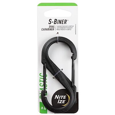 Nite Ize Karabijnhaak, 3-1/2 inch., Kunststof, Zwart Nite Ize Karabijnhaak, 3-1/2 inch., Kunststof, Zwart
