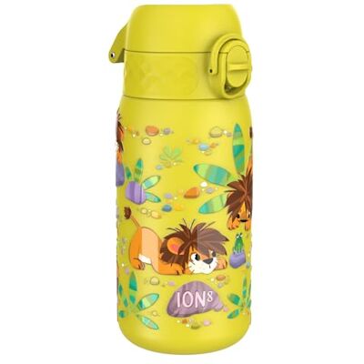 Ion8 Lichtgewicht Stalen Kinderwaterfles, 400 ml/13 oz, Zonder Isolatie, Lekvrij, Makkelijk te Openen, Veilige Vergrendeling, Vaatwasserbestendig, Flipdop, Draaggreep, Duurzaam, Baby Leeuwen Ion8 Lichtgewicht Stalen Kinderwaterfles, 400 ml/13 oz, Zonder Isolatie, Lekvrij, Makkelijk te Openen, Veilige Vergrendeling, Vaatwasserbestendig, Flipdop, Draaggreep, Duurzaam, Baby Leeuwen