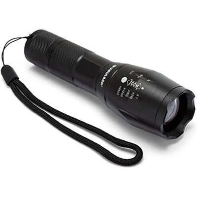 Velamp Staal: 10W LED-Zaklamp In Aluminium Met Geïntegreerde Zoom Velamp Staal: 10W LED-Zaklamp In Aluminium Met Geïntegreerde Zoom
