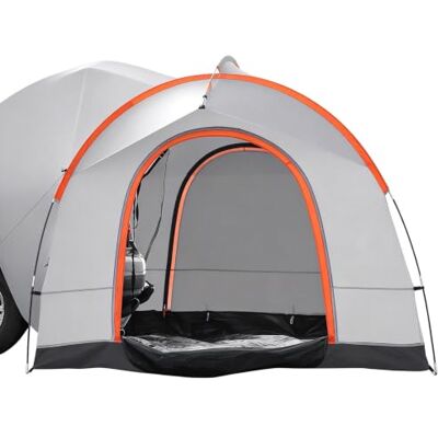 VEVOR Waterdichte PU2000mm Ruime Dubbellaags Ontwerp, SUV Camping Tent met Schaduw Luifel en Mesh Ramen, Inclusief Regenfly en Opbergtas VEVOR Waterdichte PU2000mm Ruime Dubbellaags Ontwerp, SUV Camping Tent met Schaduw Luifel en Mesh Ramen, Inclusief Regenfly en Opbergtas