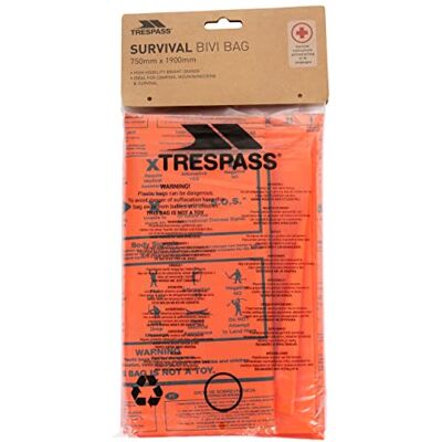 Trespass Radiator, oranje, reddingsdeken/thermodeken/reddingsfolie/Survival Bag/nooddeken/eerste hulp deken, oranje Trespass Radiator, oranje, reddingsdeken/thermodeken/reddingsfolie/Survival Bag/nooddeken/eerste hulp deken, oranje
