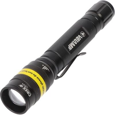 Velamp Kost: Cree 3W Tactische Zaklamp, Met Zoom Velamp Kost: Cree 3W Tactische Zaklamp, Met Zoom