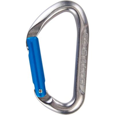 Climbing Technology SALTO S karabijnhaak, AL, rechte poort, grijs-blauw Climbing Technology SALTO S karabijnhaak, AL, rechte poort, grijs-blauw