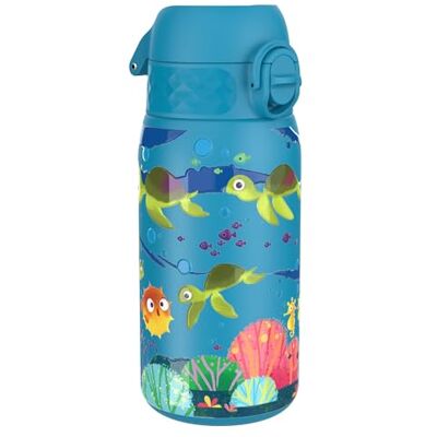 Ion8 Roestvrijstalen Kindersh Bottel - 400ml Zeeschildpadden Ion8 Roestvrijstalen Kindersh Bottel - 400ml Zeeschildpadden