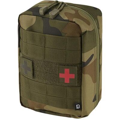 Brandit Molle Eerste Hulp Tas Large, woodland, Eén Maat Brandit Molle Eerste Hulp Tas Large, woodland, Eén Maat