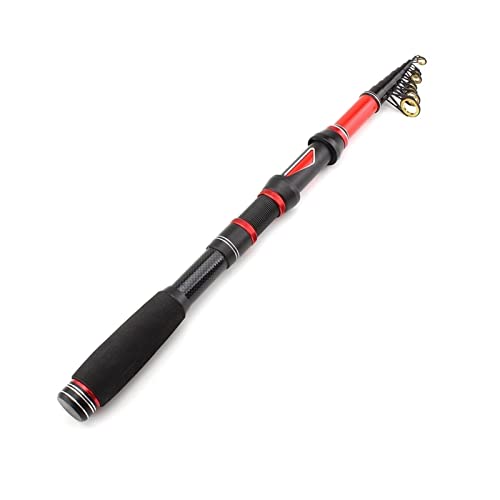 KYATON Reel En Visserij Rod Combo 1.8M-3.0M Ultrakorte Visserij Rod Carbon Visserij Pole Telescopische Reizen Visserij Rod Tackle Lure 30-60G Visserij Rod/a/2.1 M