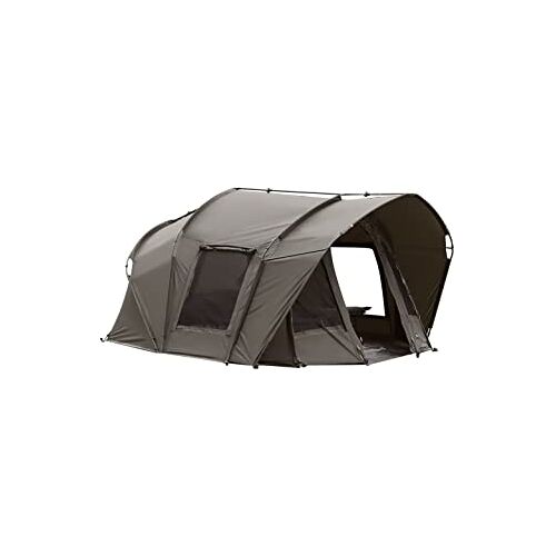 MK-Angelsport Fort Knox Air 4-persoons karpertent Dome binnenhoogte 1,8 m tent visserstent bivvy incl. rubberen hamer 2-3