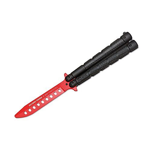 Böker Rui Training Balisong trainingsmes zwart rood, lengte lemmet: 10 cm, 01RU017