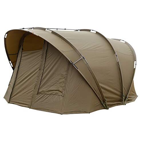 FOX R-Series 2 Man XL Inc Inner Dome Khaki 315x330x185 cm tent voor vissers, karpertent voor aanzitten, hengeltent om 's nachts te vissen