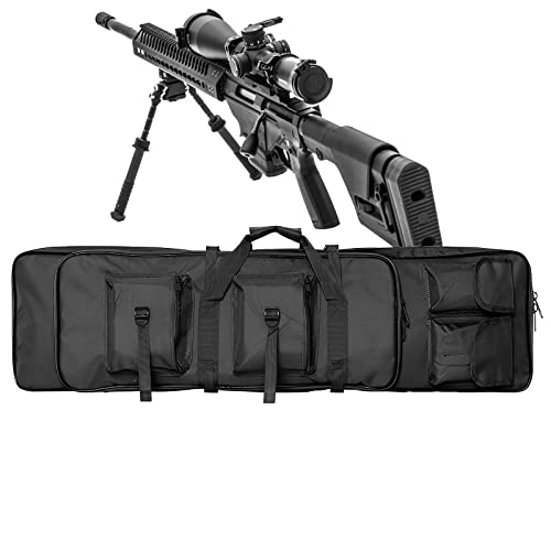 ZAANU Tactical Gun Bag Long Guns, 85/100/120cm Double Gun Bag met verstelbare schouderriem, Long Gun Case voor opslag van jachtuitrusting en het dragen van vuurwapens