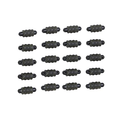 Alomejor 20 stks Karper Vissen Methode Connectors, Schroefdraad Buiten Platte Methode Feeders Voor Karper Vissen Methode Connectors