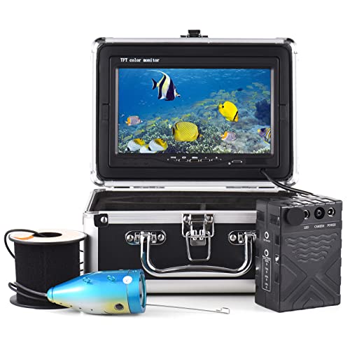 Irfora Camera voor het vissen onder water, 1200TVL onderwatercamera, viszoeker, met 12 IR-leds, 7 inch/9 inch lcd-display, 15 m/30 m/50 m kabel, IP68 waterdicht, voor Sea Lake Boot ijsvissen