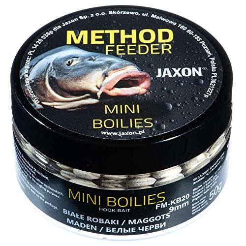 Jaxon Boilies 9mm 50g voor Method Feeder Methode Karpervissen karpervissen Grondvoer (Maden/FM-KB20)