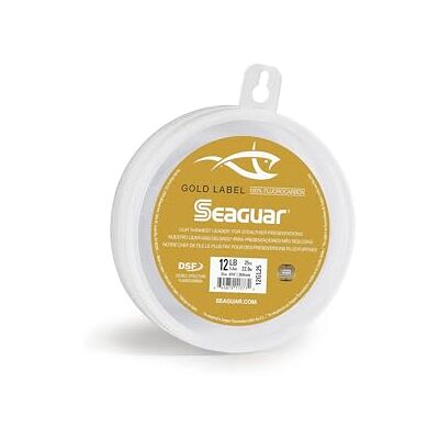 Seaguar Gold Label fluorkoolstof vislijn, dunne en sterke visleider, dubbele structuur voor sterkte en zachtheid, laag geheugen voor gemakkelijk knijpen knopen Seaguar Gold Label fluorkoolstof vislijn, dunne en sterke visleider, dubbele structuur voor sterkte en zachtheid, laag geheugen voor gemakkelijk knijpen knopen