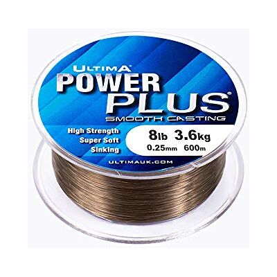 ULTIMA E0470 Power Plus Extra Sterke Grove Match en Feeder Vislijn Donker Olijf, 0.25 mm 8.0 lb ULTIMA E0470 Power Plus Extra Sterke Grove Match en Feeder Vislijn Donker Olijf, 0.25 mm 8.0 lb