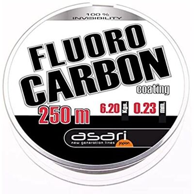 Asari Fluorocarbon coating 250, transparant, grootte 0,280 mm Asari Fluorocarbon coating 250, transparant, grootte 0,280 mm