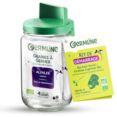Germ'line Germline BOC1 kiemmachine van glas, groen Germ'line Germline BOC1 kiemmachine van glas, groen