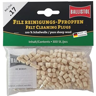 Ballistol Unisex – volwassenen 23185 viltreinigingspantjes, neutraal, kaliber .17/4,5 mm-300 stuks Ballistol Unisex – volwassenen 23185 viltreinigingspantjes, neutraal, kaliber .17/4,5 mm-300 stuks