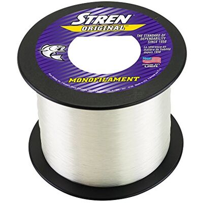 STREN Originele service spoel, kleurloos, 2400 Yd, pond test 8 STREN Originele service spoel, kleurloos, 2400 Yd, pond test 8