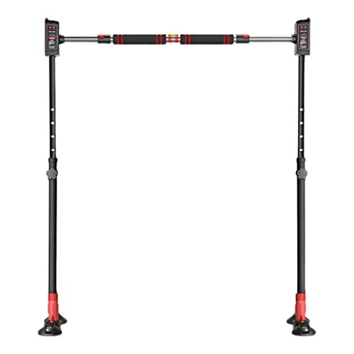 Yingyi Store Horizontale Balk Voor Huishoudelijk Gebruik Horizontale Balk Voor De Deur Verlengde Horizontale Balk Pull-up Fitnessapparatuur Horizontale Balk Voor De Muurring (Color : Black, Size : 68~88cm)