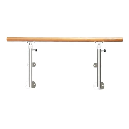 IXIETY Vrijstaande balletbar, in hoogte verstelbaar 80-120cm balletbar aan de muur gemonteerd, danspaaltraining stretchoefening balletuitrusting (Color : White, Size : 100cm)