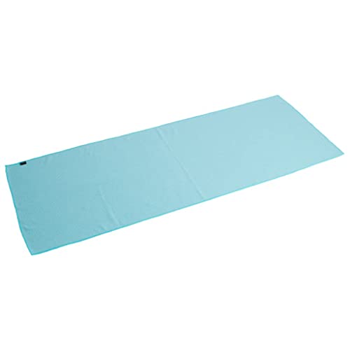 Pure2Improve Yoga handdoek blauw 170 x 60 cm, yogahanddoek met anti-slip noppen, zweet geactiveerde microvezel, yoga handdoeken ideaal voor hot yoga