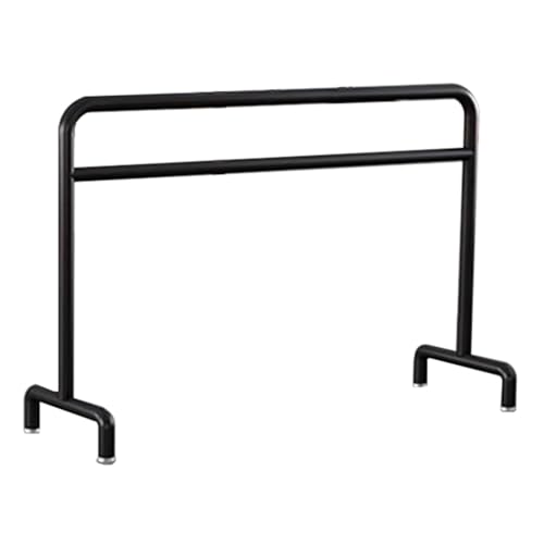 GJKKNKJ Balletbarre Balletpaal in kinderdanszaal, stabiel metalen frame geschikt voor yoga en pilates, hoogte 80-105 cm (zwart 1,2 m/3,93 ft)