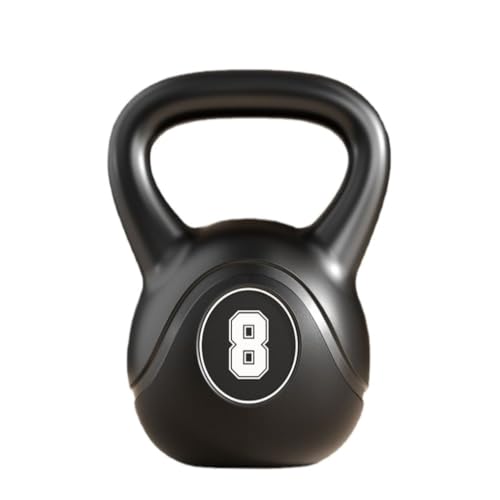 YEPENG Halters Squatoefening Fitness Kettlebell Krachttraining Met Kettlebell Halter Krachttraining Halter Zwart Gewichten (Color : Black, Size : 16kg)