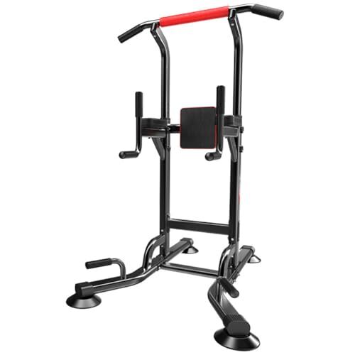 ZAIHW Power Tower Dip Station Pull Up Bar Multifunctionele Verstelbare Krachttraining Workout Apparatuur Geschikt voor Thuis Fitness Oefening