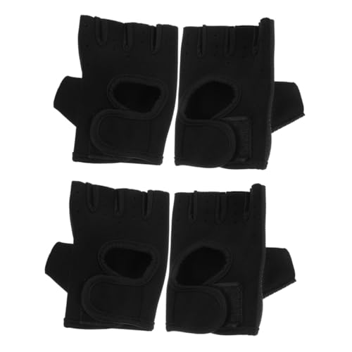 BESPORTBLE 4 Stuks fitnesshandschoenen gym handschoenen gym equipment fitness handschoen trainingshandschoenen met polssteun gymhandschoenen voor heren slijtvaste rijhandschoenen bescherming