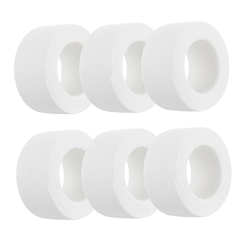 COLLBATH 6 Rolls Tape Witte Tape Huisdier Wrap Bandage Sport Tape Pols Enkel Tape Atletische Tape Geen Kleverige Letsel Herstel Tape Letsel Dressing Tape Katoen Tape Bandage Tape