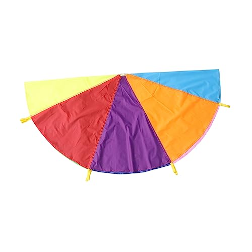 TOVINANNA Fitness regenboog parachute kinderen parachutespringen parachute 12ft parachute spelen parachute 6ft buitenshuis voet regenboog paraplu Kindermessen