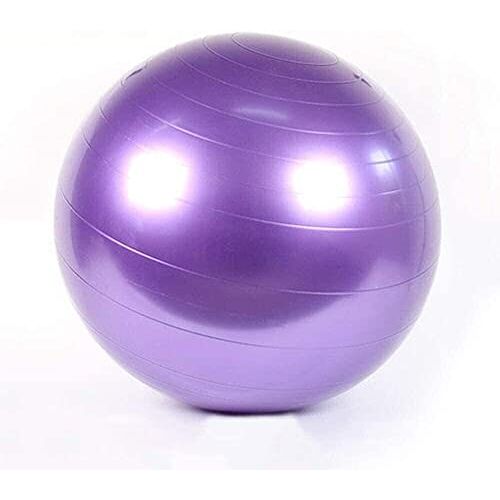 NOZEM Fitness Bal Pilates Yoga Bal Met Luchtpomp Home Gym Bureaustoel Fitness Gewichtsverlies Evenwichtstraining Bevalling Hulp (Color : Purple)