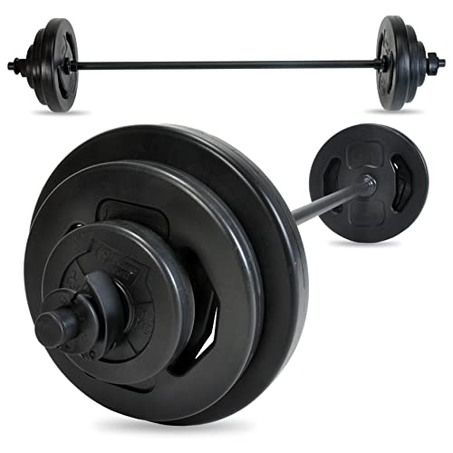 pumpset! 19 kg fitness gewichten lange halter set halterset uithoudingsvermogen krachttraining