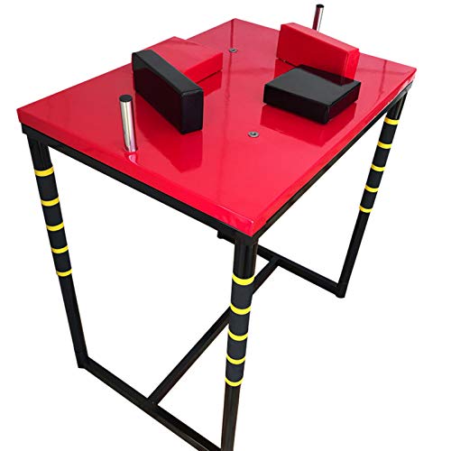 DYJD Arm worsteltafel, professionele spel arm worstelen machine alle stalen materiaal arm worstelen spieroefeningen voor familie of kantoor entertainment, rood