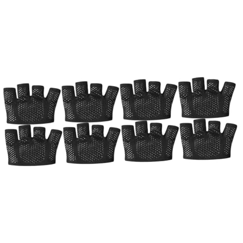 Yardwe 4 Paar Greep trainingshandschoenen gym gloves fitness handschoenen Nylon handschoenen Sportieve handschoenen vier vingers fitness apparatuur geschiktheid nylon-