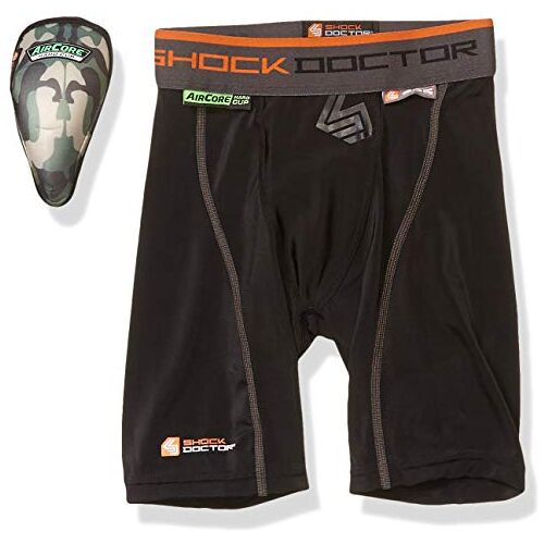 Shock Doctor Herren Aircore Suspensorium, Black, XXL