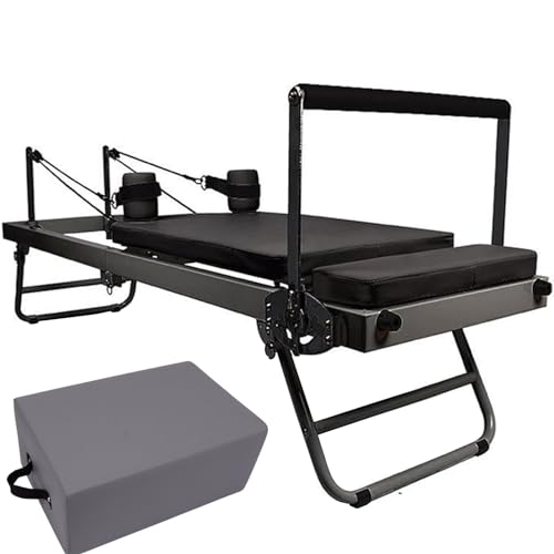 GALPBBCADE Pilates-Hervormermachine Multifunctionele Opvouwbare Pilates-Hervormer Pilates-Machineapparatuur voor Thuisgebruik Geschikt voor Beginners en Gevorderde Gebruikers,D