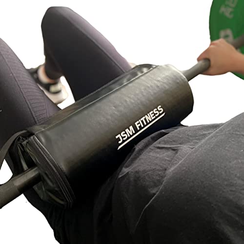 JSM FITNESS ® Hip Thrust Barbell Pad lange halterbekleding voor heupen, voor zitoefeningen bij heupstoten tijdens fitnesstraining, lange halterschuim