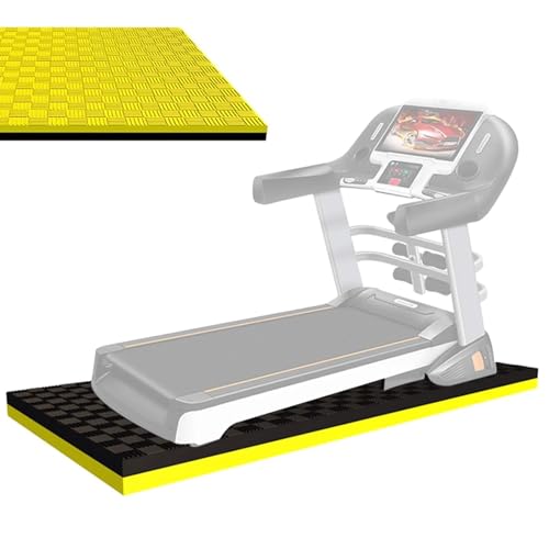 HJXGQJM Loopbandmat, trainingsapparatuurkussen, zwaar belastbare EVA-schuim trainingsvloermat, voor trainingsapparatuur, loopband, weerstandstrainer, gymvloeren, crosstrainers en andere fitnessapparatuur