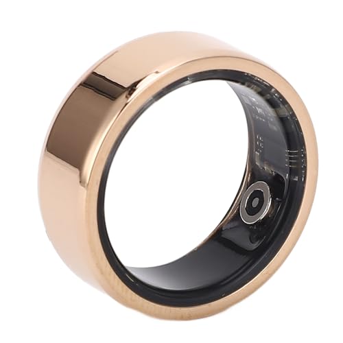 Sonew Fitness Slaap Tracker, Smart Ring Health Tracker, Waterdichte Gezondheidsmonitoring Fitness Tracking Ring, voor Paardrijden Wandelen Sport, Goud (#10)