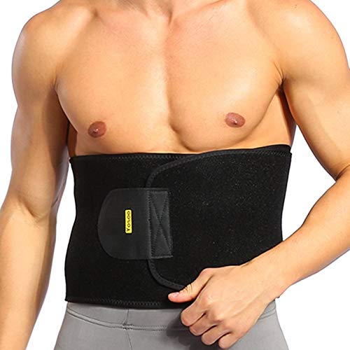 Haofy buikgordel buikgordel, instelbare neopreen fitness zweetgordel voor vetverbranding, gewichtsverlies versnellen, hot sauna riem taille trimmer voor mannen vrouwen