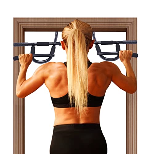 Brride Optrekstang, deurkozijn tot 120 kg, pull-up bar voor fitness, thuis, antislip en stabiel, pull-up bar voor optrekstang, fitnessapparaat, optrekstang, wandmontage