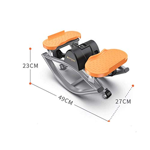 ModeXo Stepper-elliptische mini-stepper, elliptische steppers voor onder het bureau, bureaupedaaltrainer met uniek ontwerp, oranje